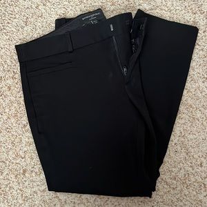Cropped black dress pants